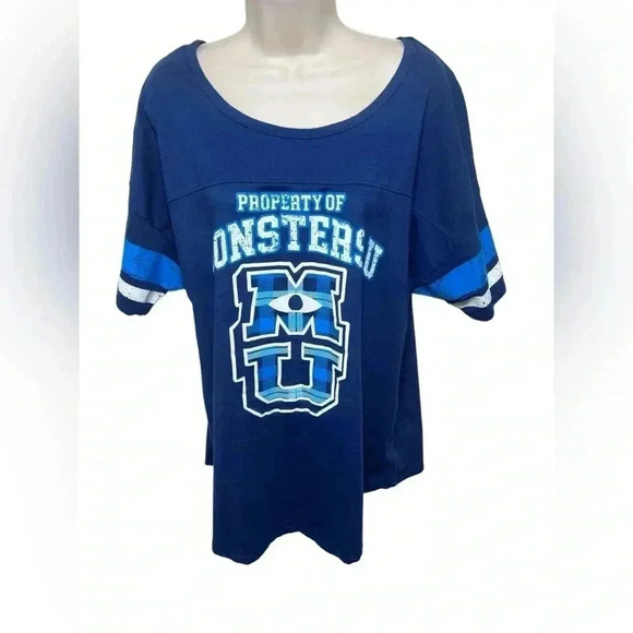 Disney Parks Monsters University Football Style T-Shirt Women's 1X - Picture 1 of 9